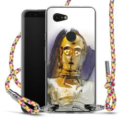 New Carry Case Transparent Stoff colourful/silber