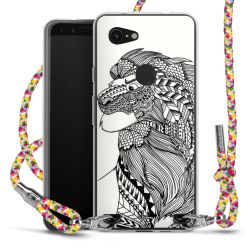 New Carry Case Transparent Stoff colourful/silber