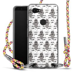 New Carry Case Transparent Stoff colourful/silber