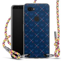 New Carry Case Transparent Stoff colourful/silber