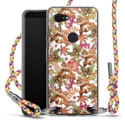 New Carry Case Transparent Stoff colourful/silber