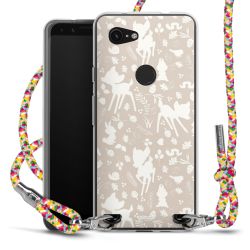 New Carry Case Transparent Stoff colourful/silber