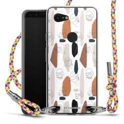 New Carry Case Transparent Stoff colourful/silber