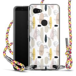 New Carry Case Transparent Stoff colourful/silber