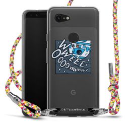 New Carry Case Transparent Stoff colourful/silber