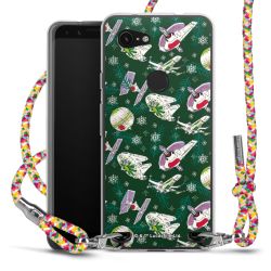 New Carry Case Transparent Stoff colourful/silber