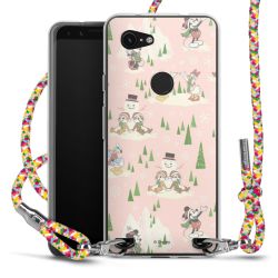 New Carry Case Transparent Stoff colourful/silber