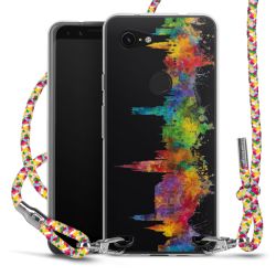 New Carry Case Transparent Stoff colourful/silber