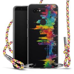 New Carry Case Transparent Stoff colourful/silber