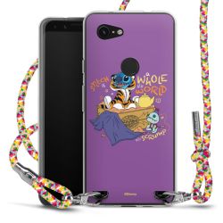 New Carry Case Transparent Stoff colourful/silber