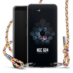 New Carry Case Transparent Stoff colourful/silber