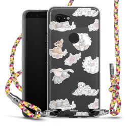 New Carry Case Transparent Stoff colourful/silber