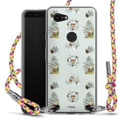 New Carry Case Transparent Stoff colourful/silber