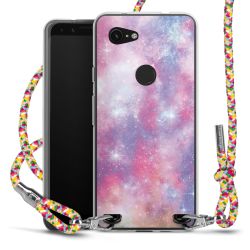 New Carry Case Transparent Stoff colourful/silber