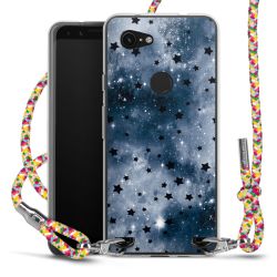 New Carry Case Transparent Stoff colourful/silber