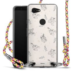 New Carry Case Transparent Stoff colourful/silber