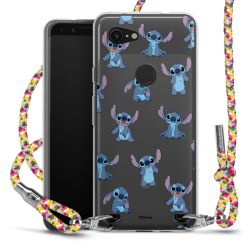 New Carry Case Transparent Stoff colourful/silber