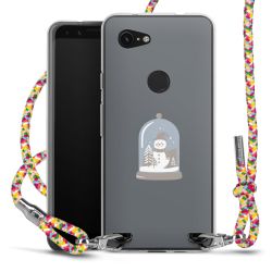 New Carry Case Transparent Stoff colourful/silber