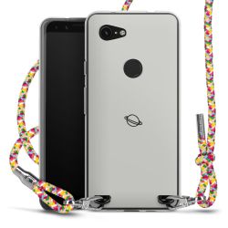 New Carry Case Transparent Stoff colourful/silber