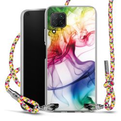 New Carry Case Transparent Stoff colourful/silber