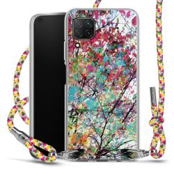 New Carry Case Transparent Stoff colourful/silber