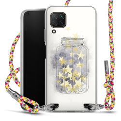 New Carry Case Transparent Stoff colourful/silber