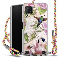 New Carry Case Transparent Stoff colourful/silber