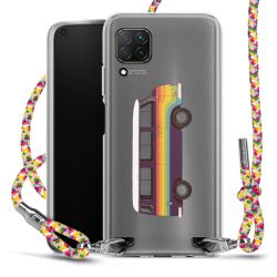 New Carry Case Transparent Stoff colourful/silber