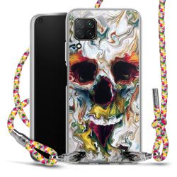 New Carry Case Transparent Stoff colourful/silber