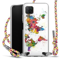 New Carry Case Transparent Stoff colourful/silber