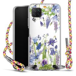 New Carry Case Transparent Stoff colourful/silber