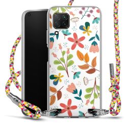 New Carry Case Transparent Stoff colourful/silber