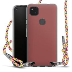 New Carry Case Transparent Stoff colourful/silber