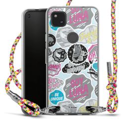 New Carry Case Transparent Stoff colourful/silber