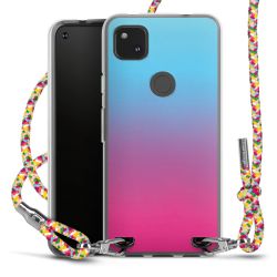 New Carry Case Transparent Stoff colourful/silber