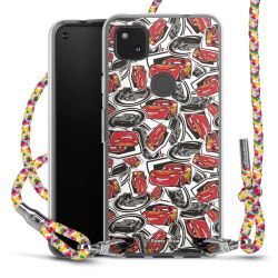 New Carry Case Transparent Stoff colourful/silber