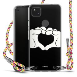 New Carry Case Transparent Stoff colourful/silber