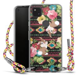 New Carry Case Transparent Stoff colourful/silber