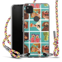 New Carry Case Transparent Stoff colourful/silber