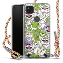 New Carry Case Transparent Stoff colourful/silber