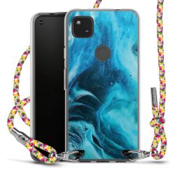 New Carry Case Transparent Stoff colourful/silber