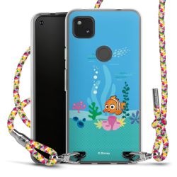 New Carry Case Transparent Stoff colourful/silber