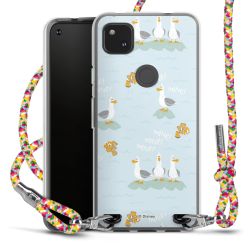 New Carry Case Transparent Stoff colourful/silber