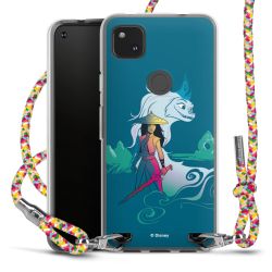 New Carry Case Transparent Stoff colourful/silber