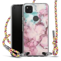 New Carry Case Transparent Stoff colourful/silber