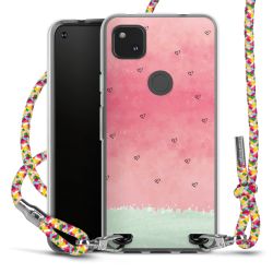 New Carry Case Transparent Stoff colourful/silber