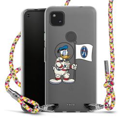 New Carry Case Transparent Stoff colourful/silber