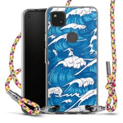 New Carry Case Transparent Stoff colourful/silber