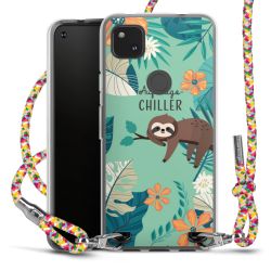 New Carry Case Transparent Stoff colourful/silber