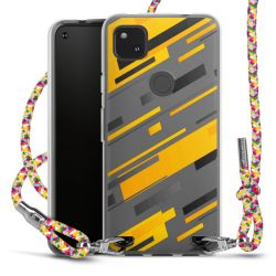 New Carry Case Transparent Stoff colourful/silber